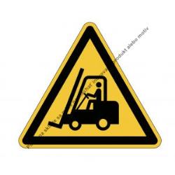 Výstražná značka na podlahu pozor vozíky