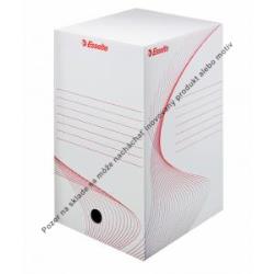 Archívny box Esselte 200mm biely/červený