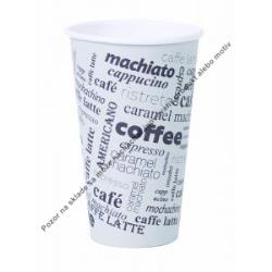 Papierový pohár 0,4l `Coffee to go` s motívom 50ks