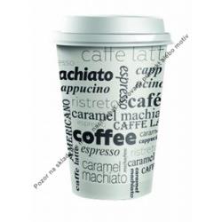 Plastové viečko biele 80 mm `Coffee to go` 100ks