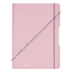 Zošit Herlitz my.book Flex A4 2x40 listov linajkový štvorčekový PP pastel.ružový