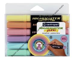 Zvýraznovač Highlighter flexi soft 8542/6