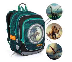 Vak školská taška topgal Endy 23039 B s dinosaurami