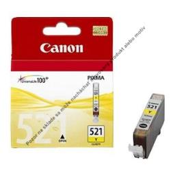 Atramentová náplň Canon CLI-521 pre MP 540/620/630/980/iP 3600/4600 yellow (460 str.)