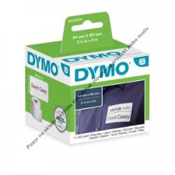Samolepiace etikety Dymo LW 101x54mm menovky balíky biele