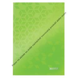 Záznamová kniha Leitz WOW A5 80 listov linajková zelená