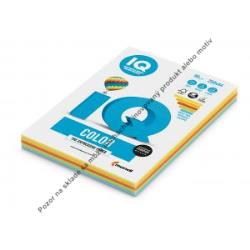 Farebný papier IQ color 5x20 mix intenzívne farby, A4 160g