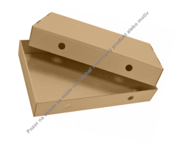 Krabica na zákusky 54x37x9 cm hnedá